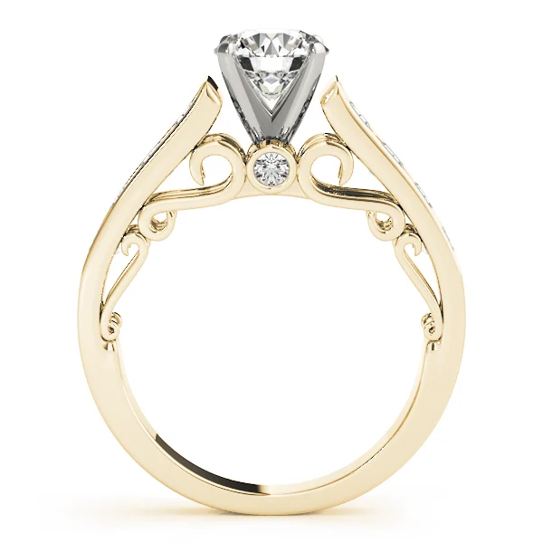 Single-Row Concealed Stone Engagement Ring - Image 5
