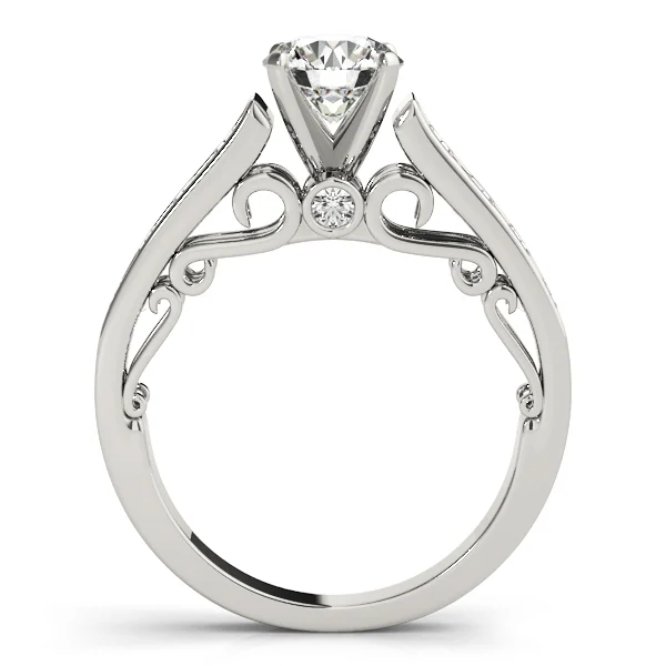 Single-Row Concealed Stone Engagement Ring - Image 2
