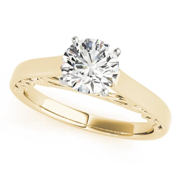 Solitaire Cathedral Engagement Ring - Image 4