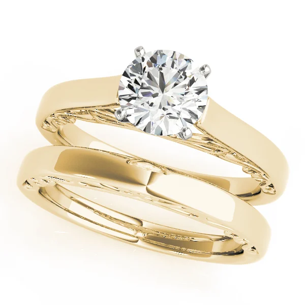 Solitaire Cathedral Engagement Ring - Image 6