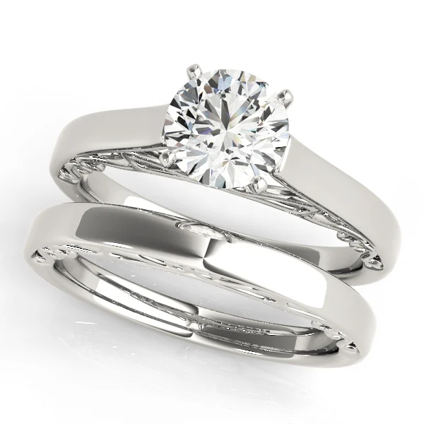 Solitaire Cathedral Engagement Ring - Image 3