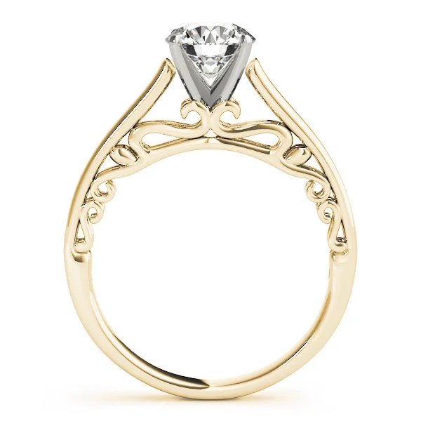 Solitaire Cathedral Engagement Ring - Image 5