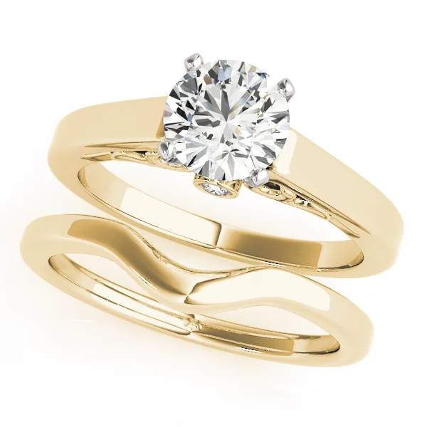 Solitaire Filigree Engagement Ring - Image 6