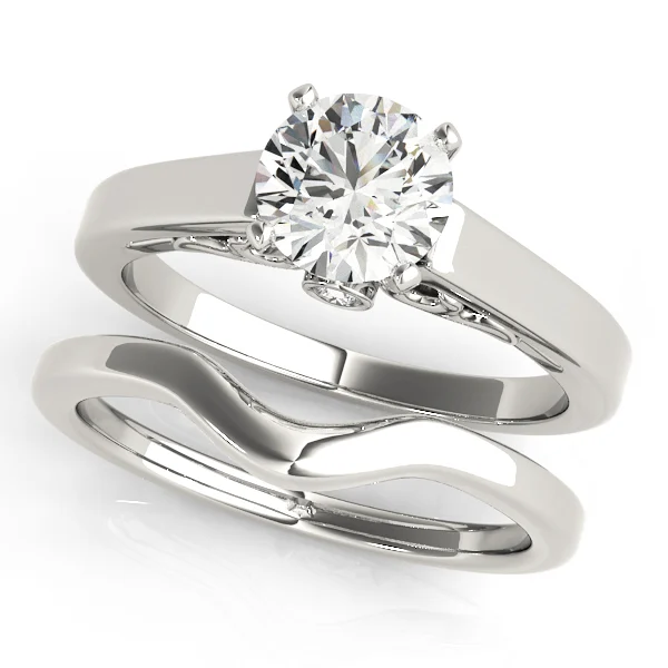 Solitaire Filigree Engagement Ring - Image 3
