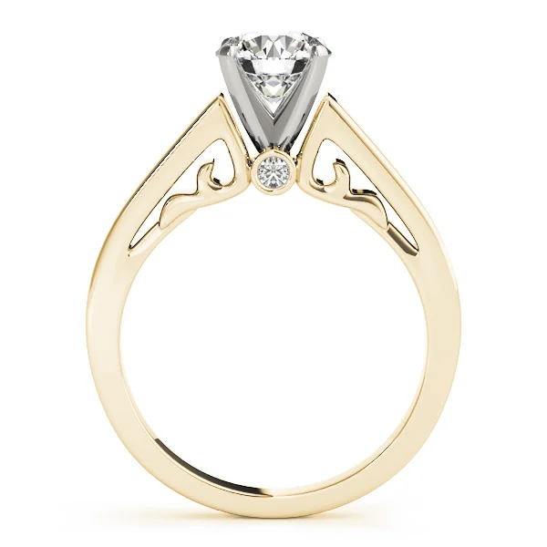 Solitaire Filigree Engagement Ring - Image 5
