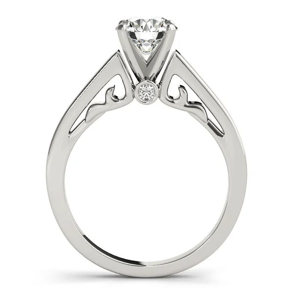 Solitaire Filigree Engagement Ring - Image 2