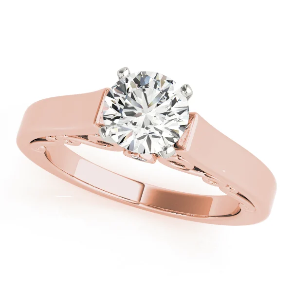 Solitaire Filigree Engagement Ring - Image 7