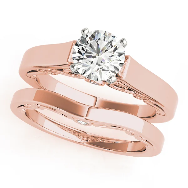 Solitaire Filigree Engagement Ring - Image 9