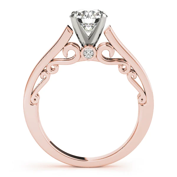 Solitaire Filigree Engagement Ring - Image 8