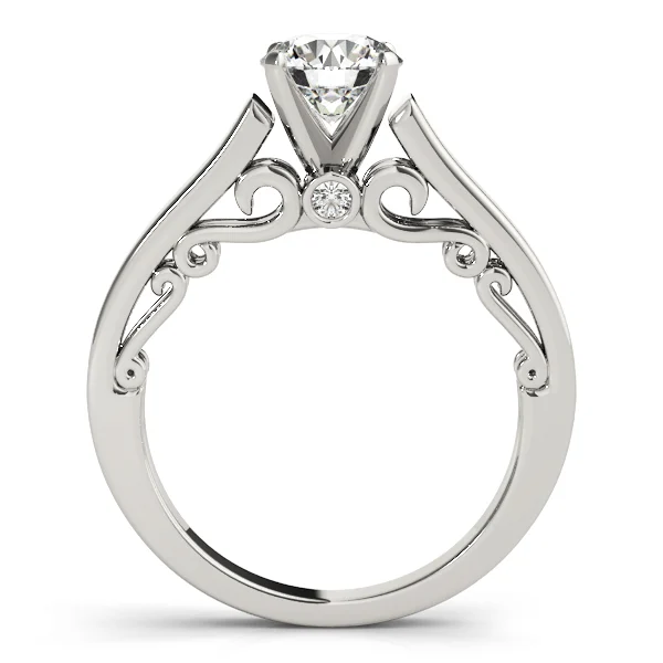 Solitaire Filigree Engagement Ring - Image 2