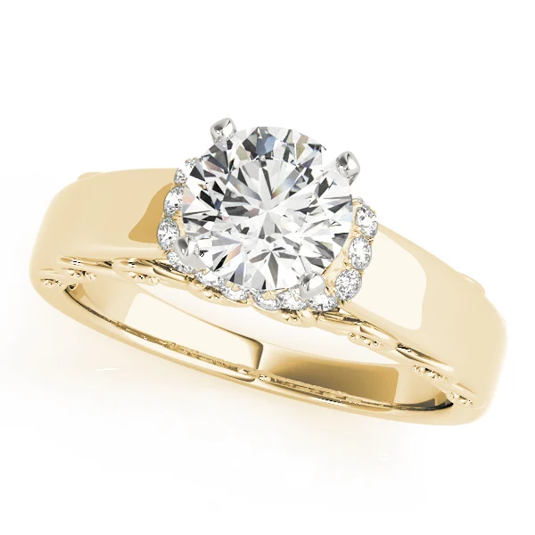 Vintage Filigree Halo Engagement Ring - Image 4