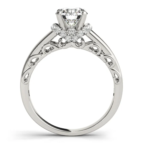 Vintage Filigree Halo Engagement Ring - Image 2