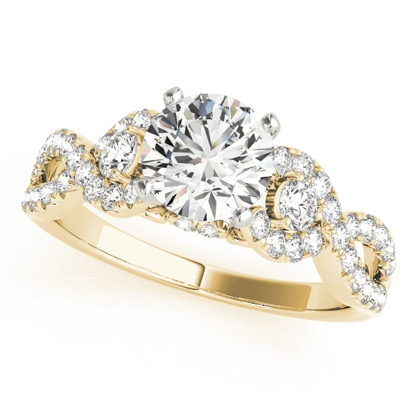 Twisting Diamond Engagement Ring - Image 4