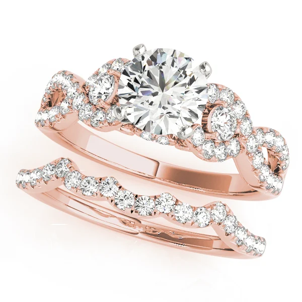 Twisting Diamond Engagement Ring - Image 9
