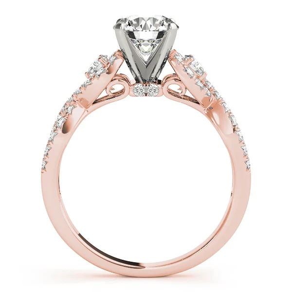 Twisting Diamond Engagement Ring - Image 8