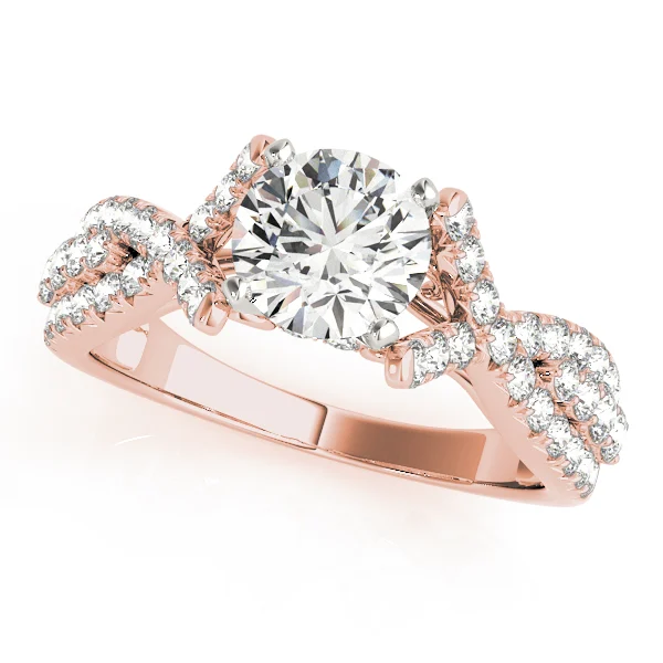 Multirow Twisted Shank Hidden Halo Engagement Rings - Image 7