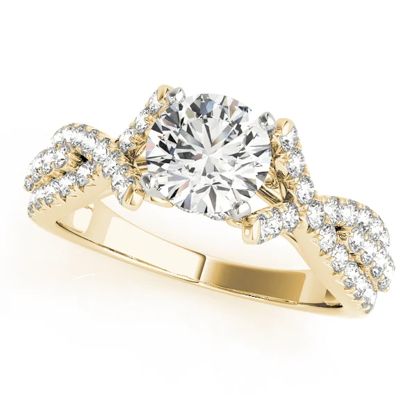 Multirow Twisted Shank Hidden Halo Engagement Rings - Image 4