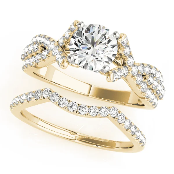 Multirow Twisted Shank Hidden Halo Engagement Rings - Image 6