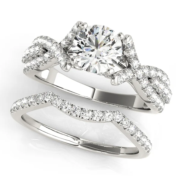 Multirow Twisted Shank Hidden Halo Engagement Rings - Image 3