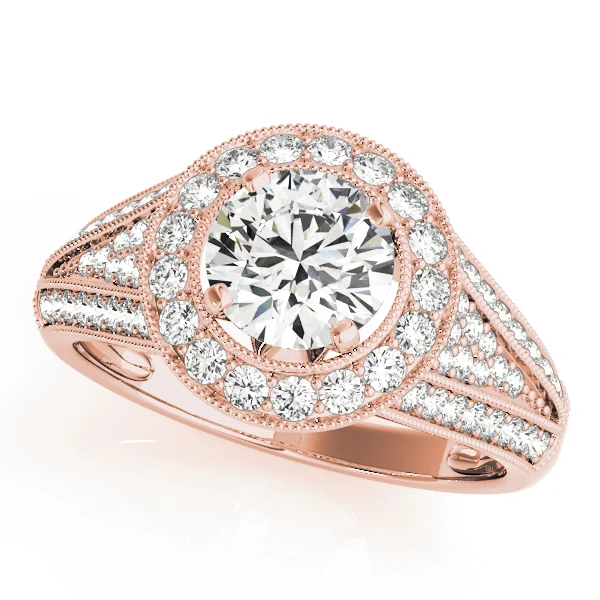 ENGAGEMENT RINGS HALO ROUND - Image 7