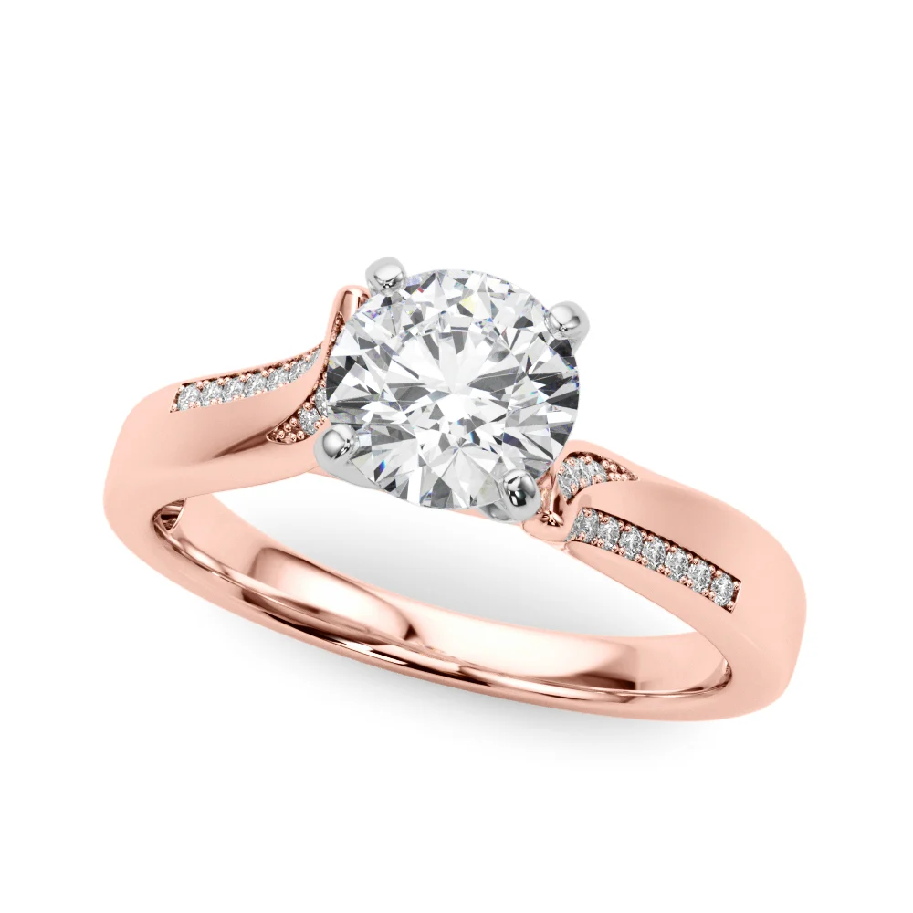 Solitaire Cathedral Engagement Rings - Image 11