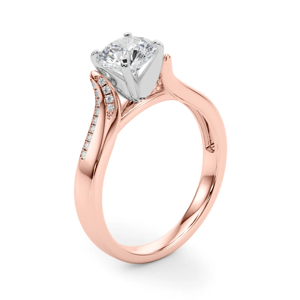 Solitaire Cathedral Engagement Rings - Image 14