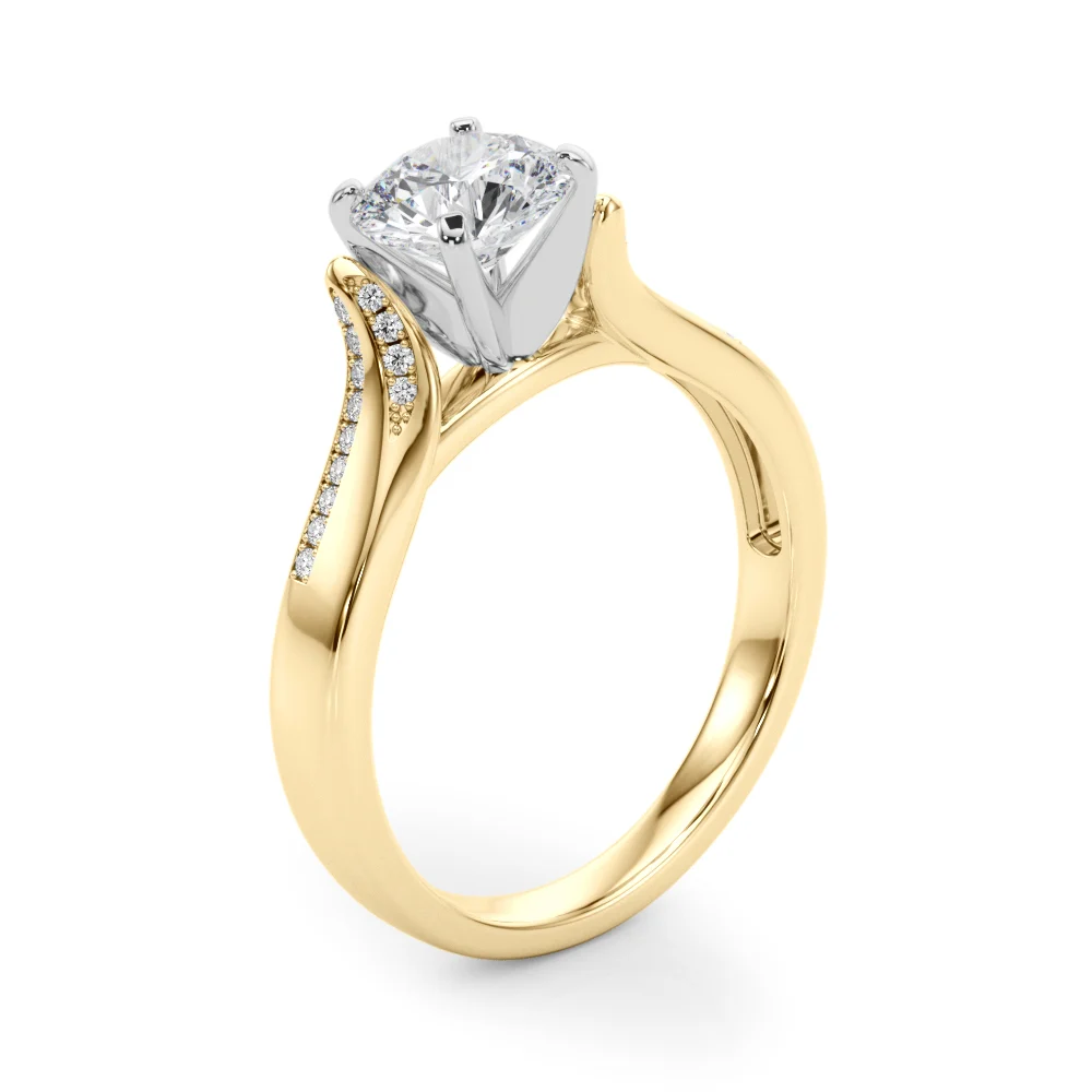 Solitaire Cathedral Engagement Rings - Image 9