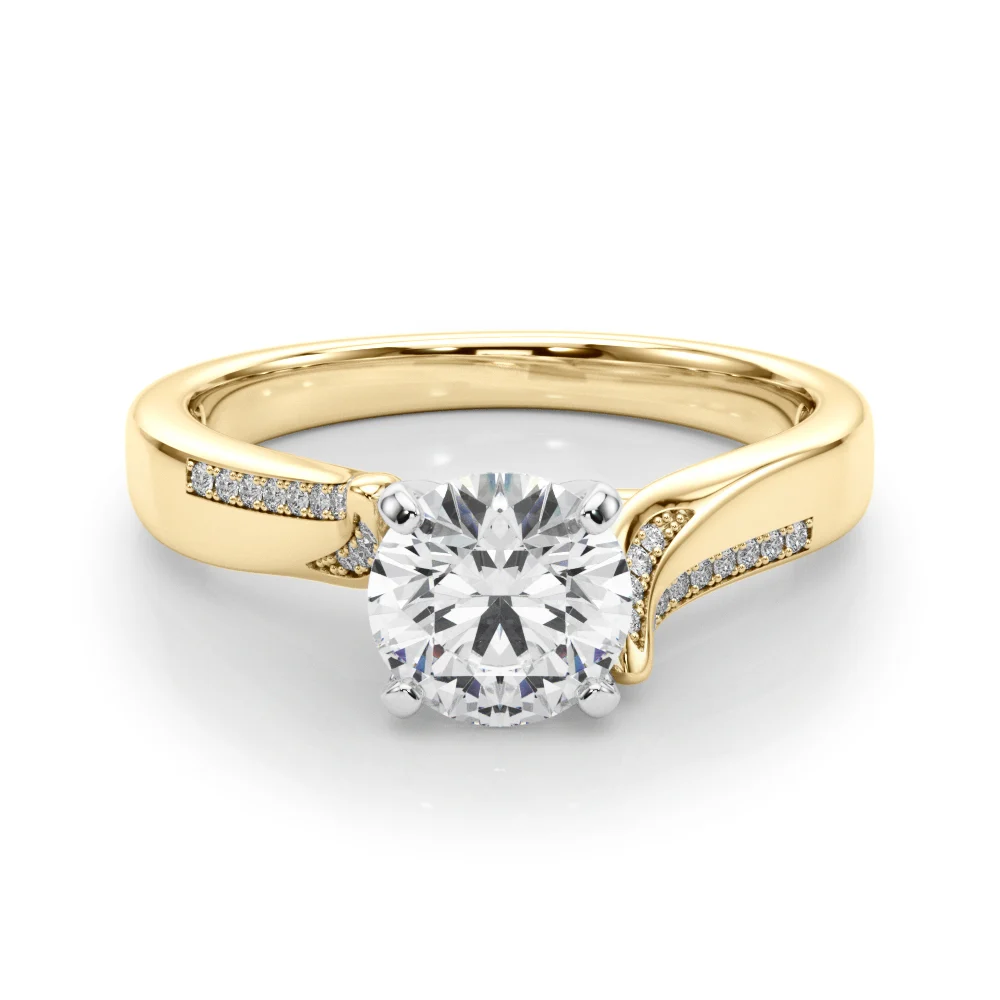 Solitaire Cathedral Engagement Rings - Image 8