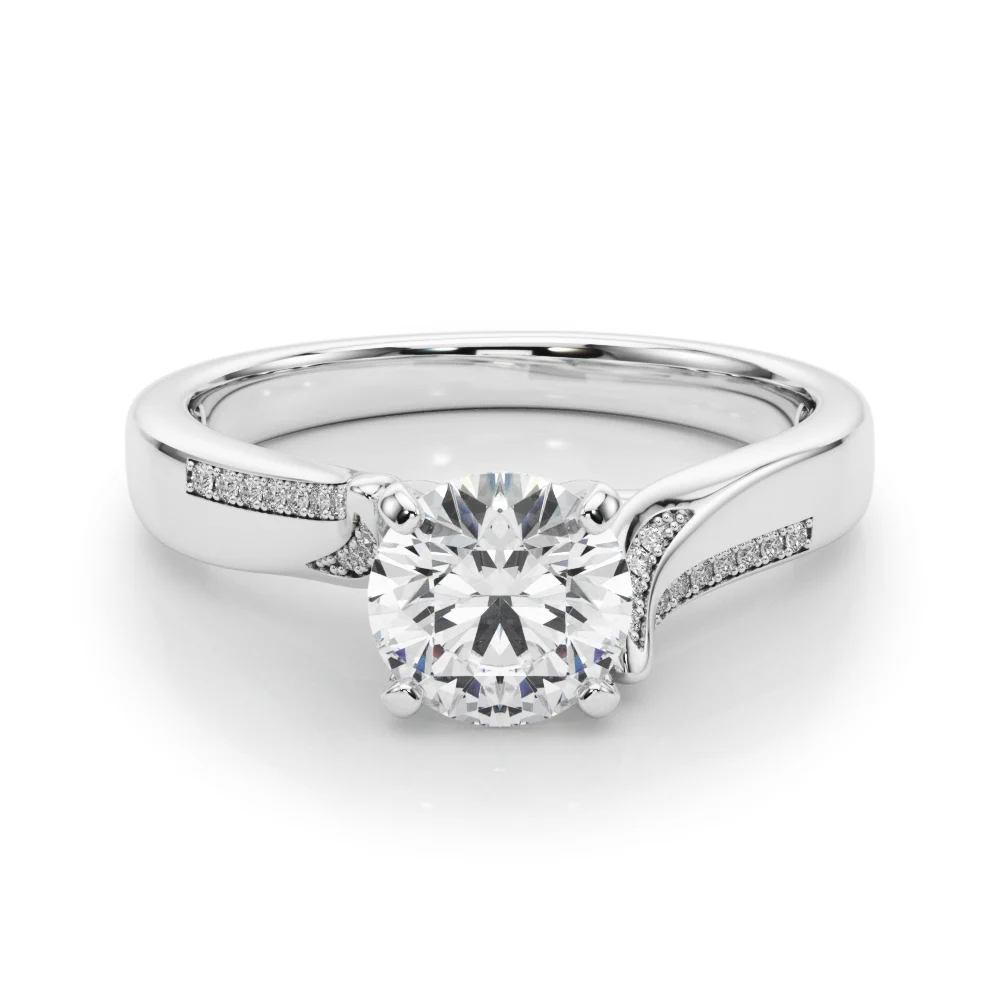 Solitaire Cathedral Engagement Rings - Image 3