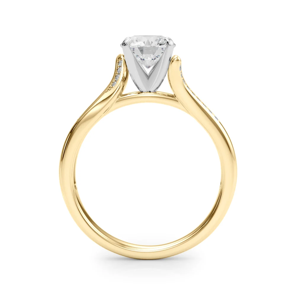 Solitaire Cathedral Engagement Rings - Image 7