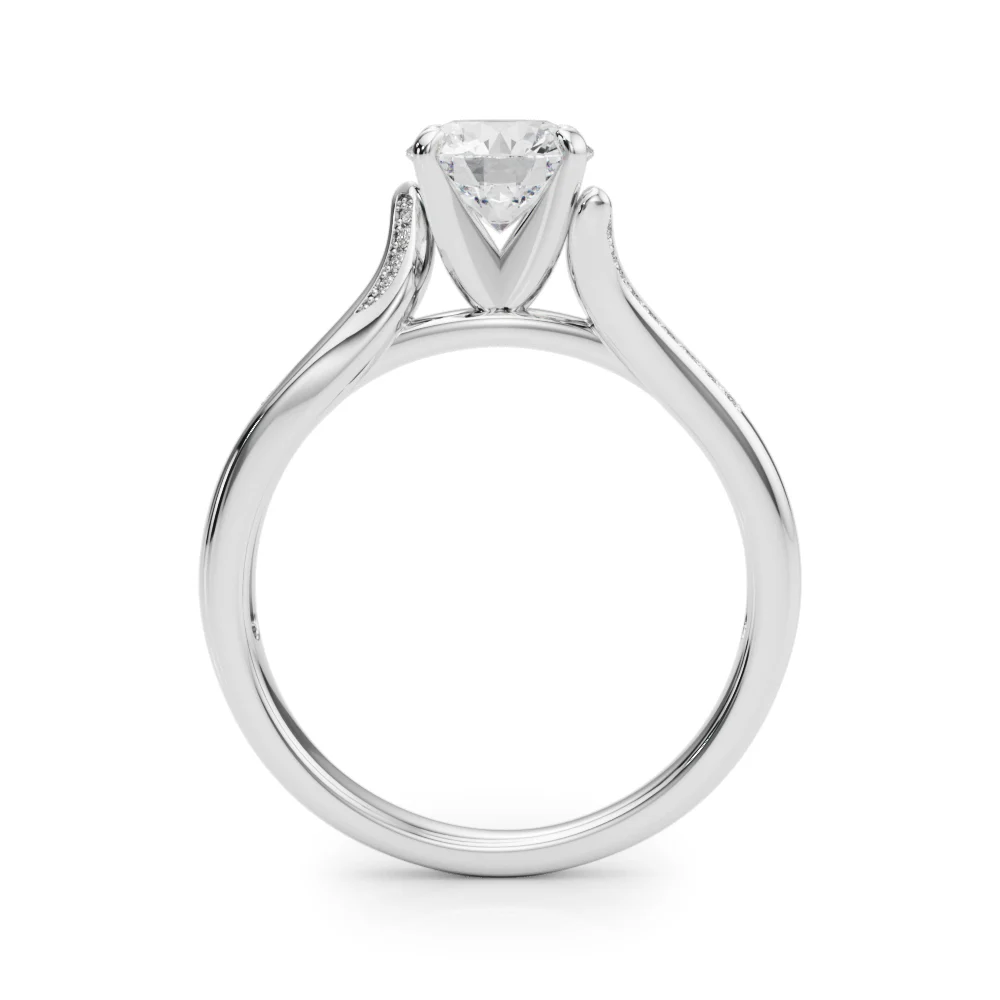 Solitaire Cathedral Engagement Rings - Image 2