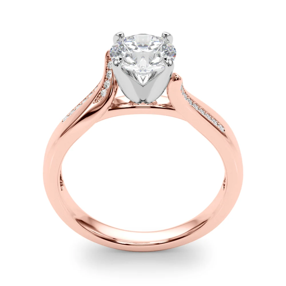 Solitaire Cathedral Engagement Rings - Image 15