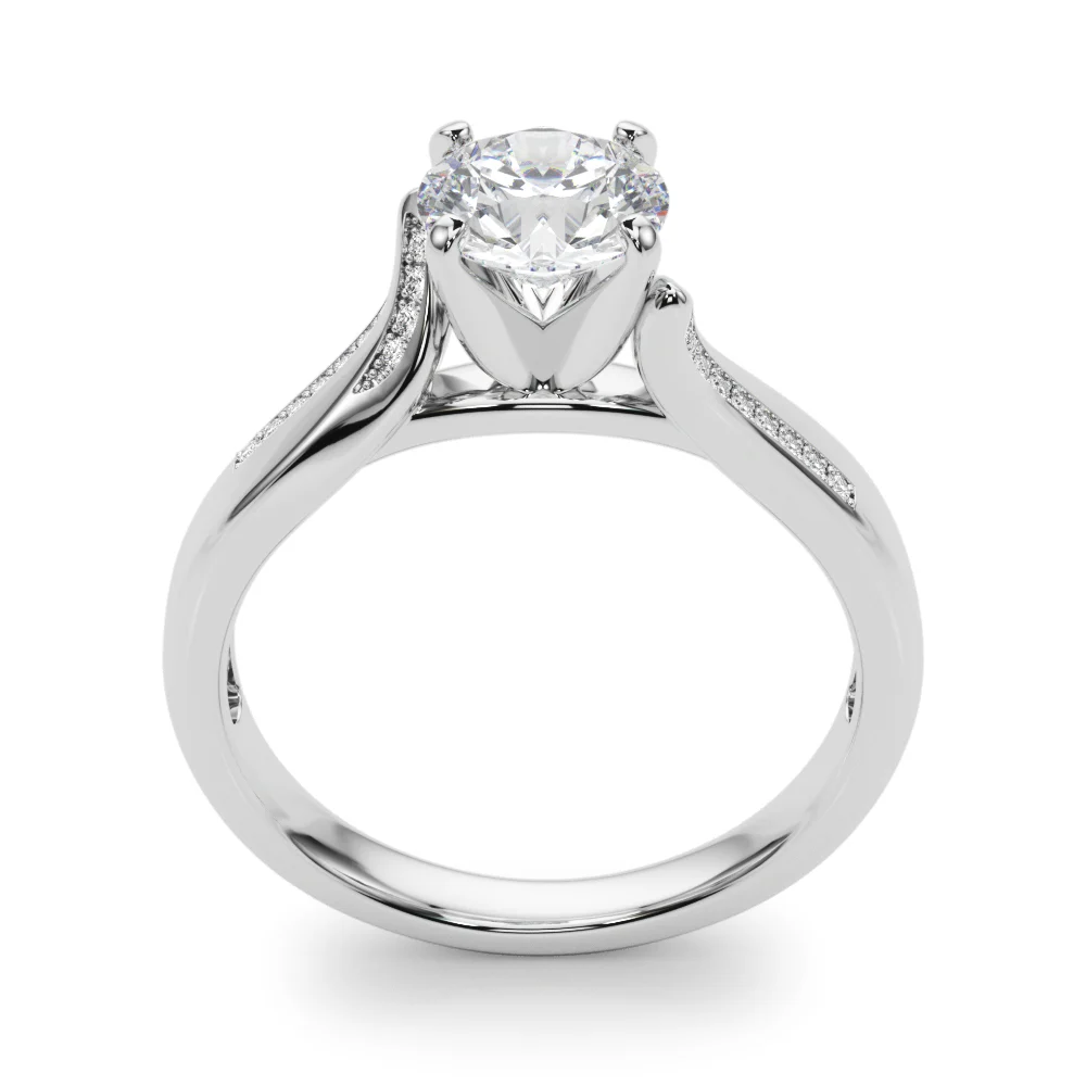Solitaire Cathedral Engagement Rings - Image 5