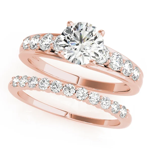 U-Prong Single Row Round Engagement Ring - Image 9