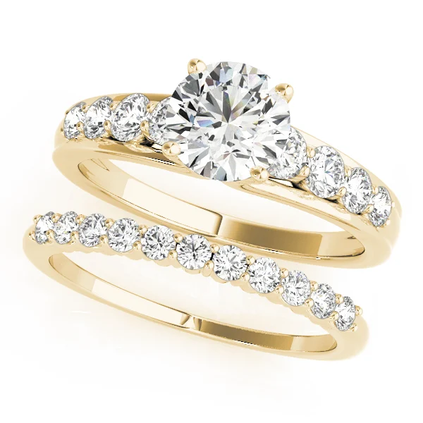 U-Prong Single Row Round Engagement Ring - Image 6