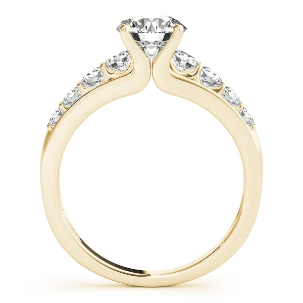 U-Prong Single Row Round Engagement Ring - Image 5