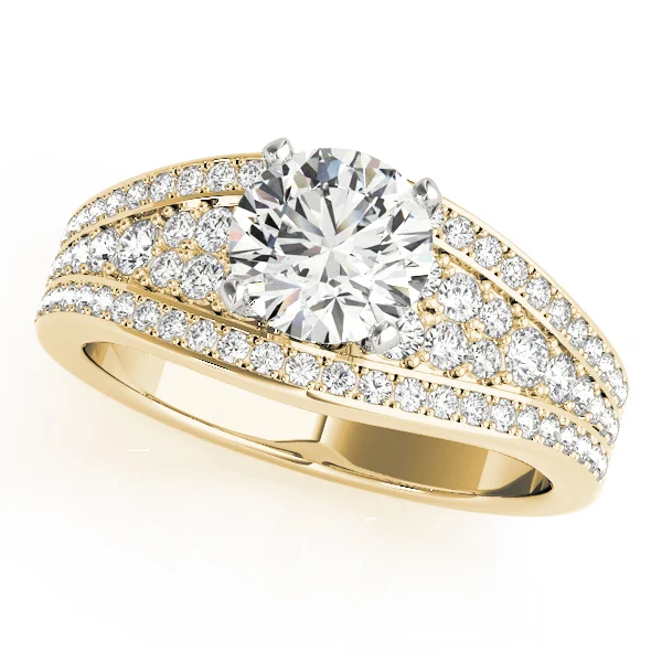 Multirow Pavé Engagement Ring - Image 4