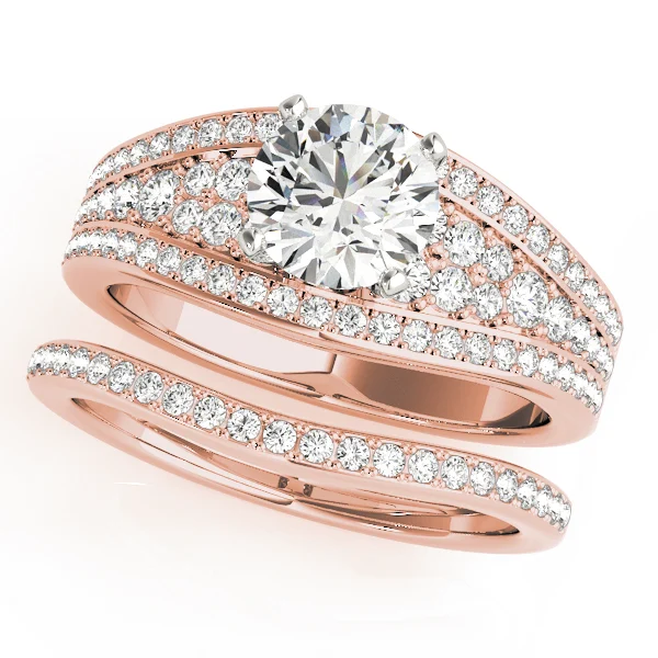 Multirow Pavé Engagement Ring - Image 9