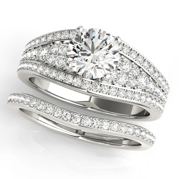 Multirow Pavé Engagement Ring - Image 3