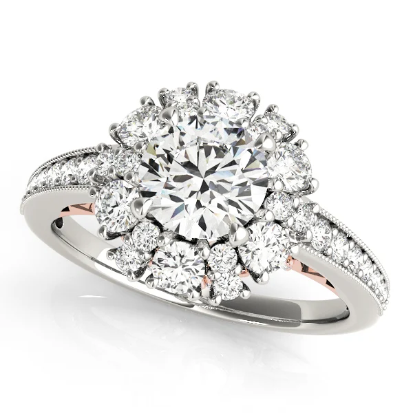 Antique Style Halo Engagement Ring - Image 7