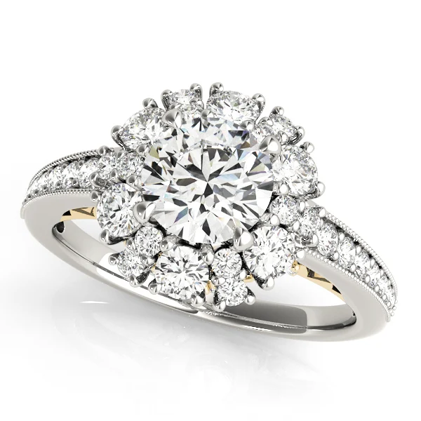 Antique Style Halo Engagement Ring - Image 4