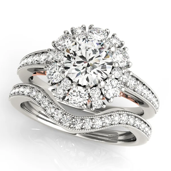 Antique Style Halo Engagement Ring - Image 9