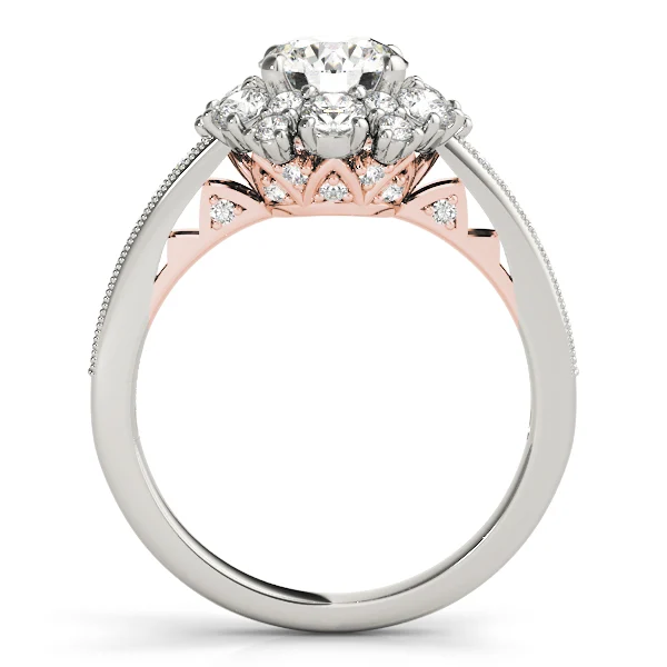 Antique Style Halo Engagement Ring - Image 8