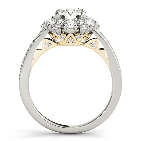 Antique Style Halo Engagement Ring - Image 5