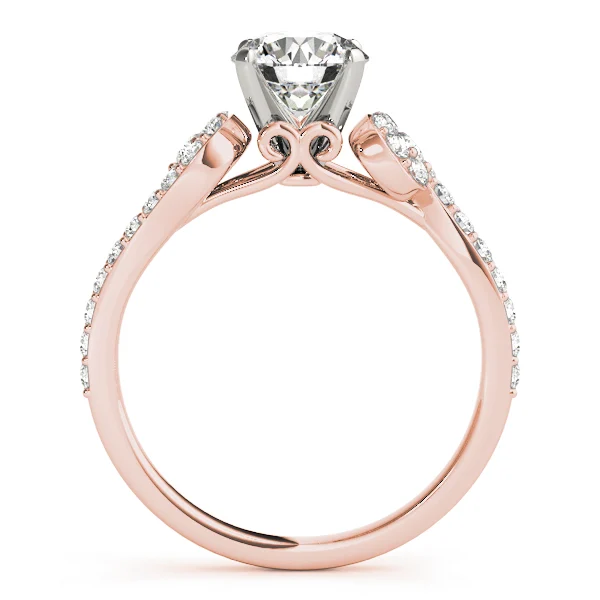 Single Row Prong Set Engagement Ring - Image 8
