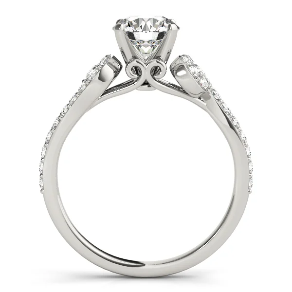 Single Row Prong Set Engagement Ring - Image 2