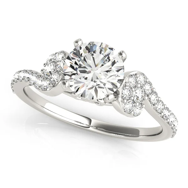 Single Row Prong Set Engagement Ring