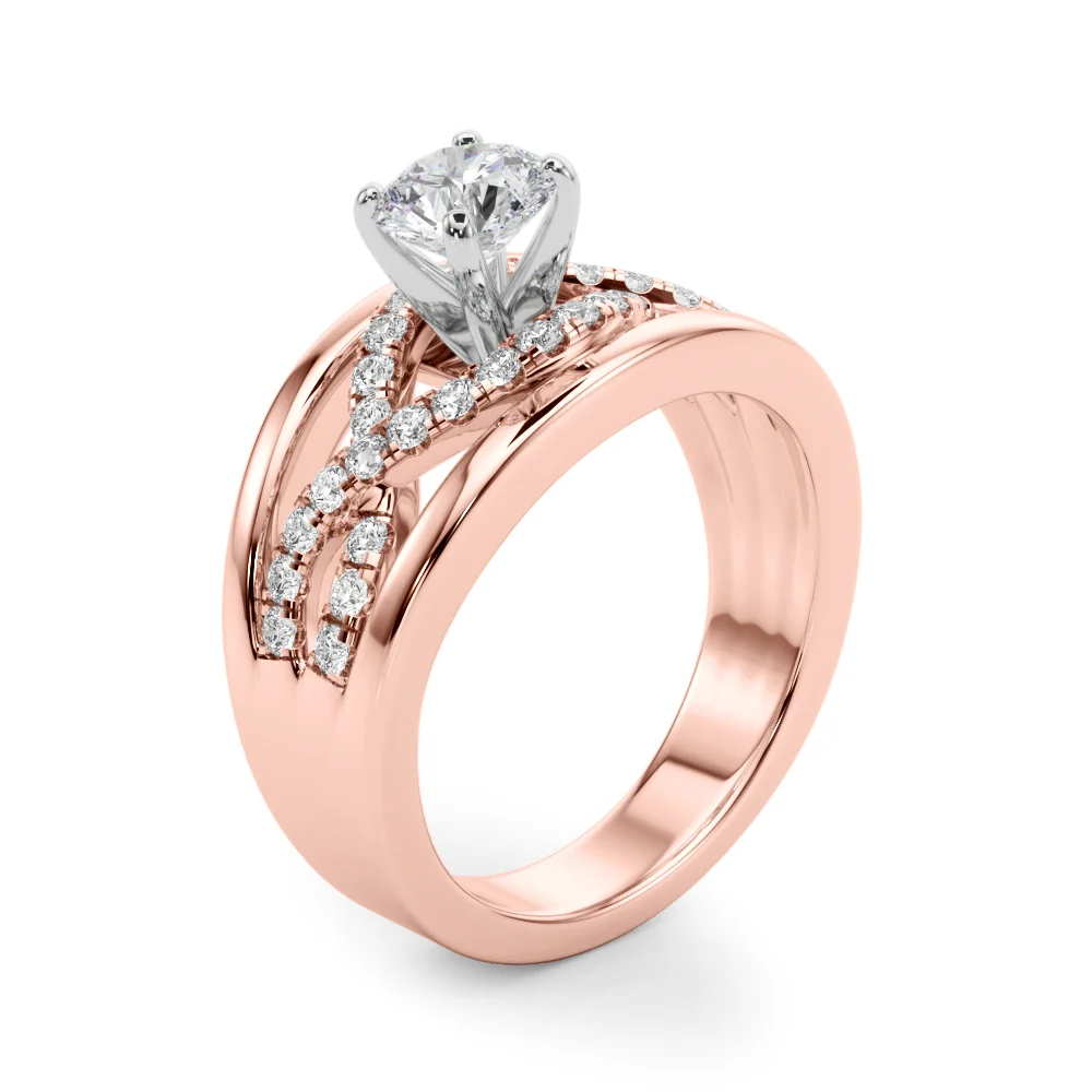 Infinity Twisted Shank Engagement Ring - Image 14