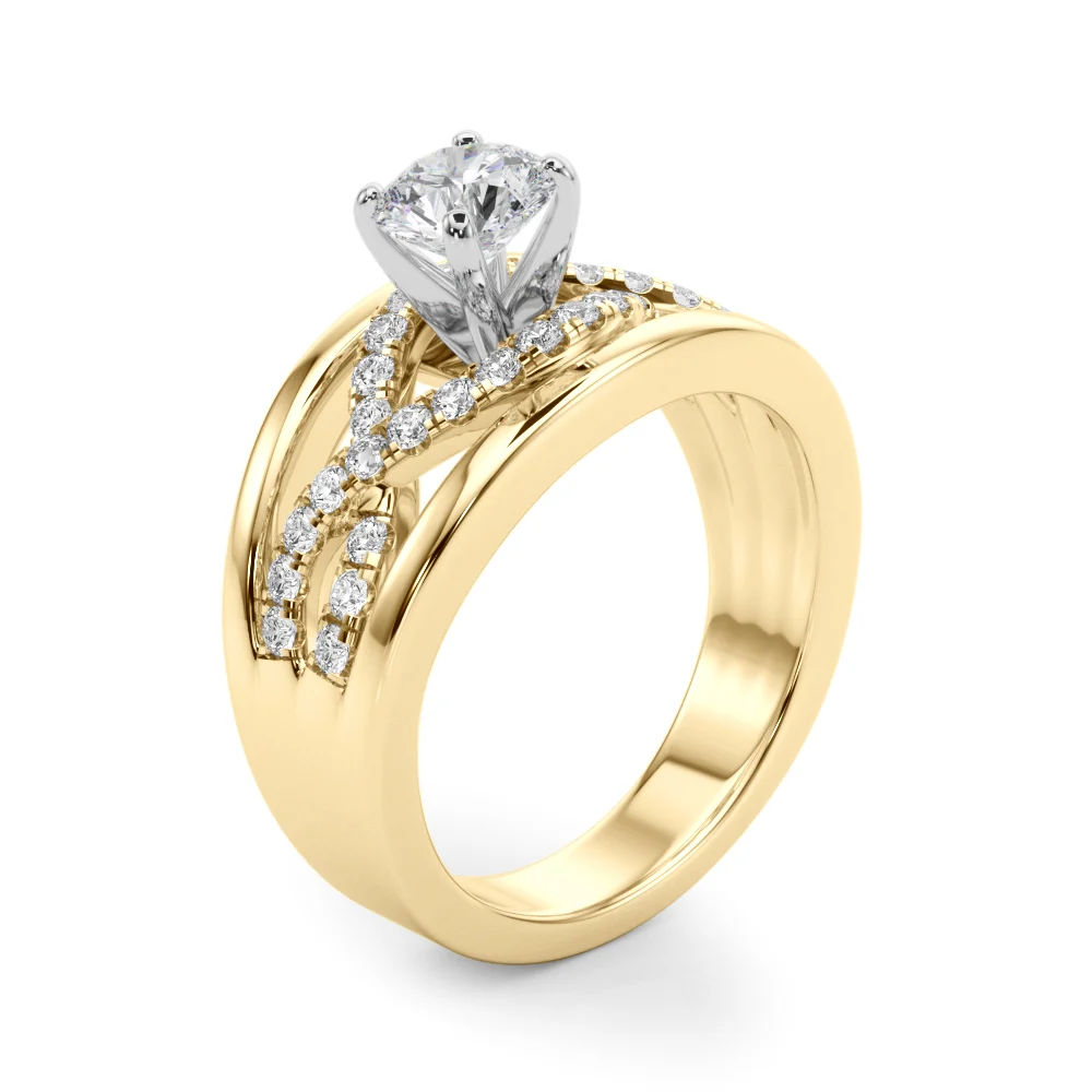 Infinity Twisted Shank Engagement Ring - Image 9
