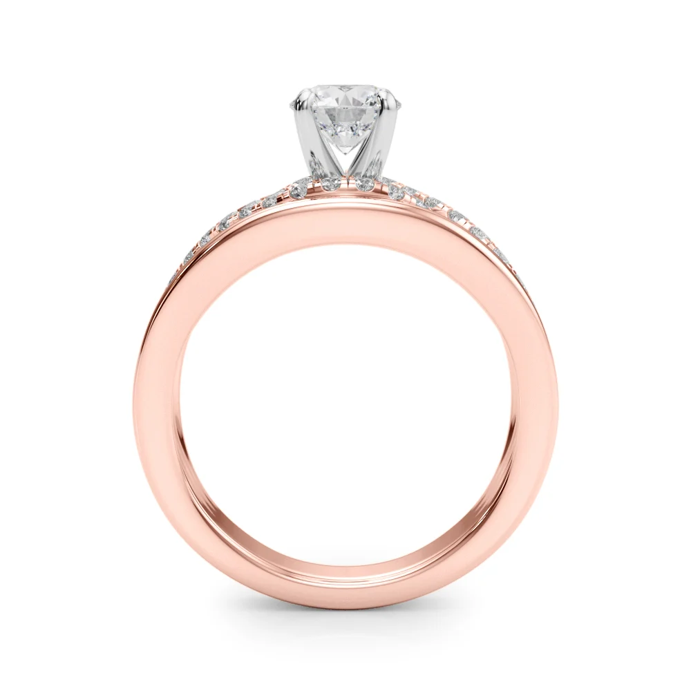 Infinity Twisted Shank Engagement Ring - Image 12